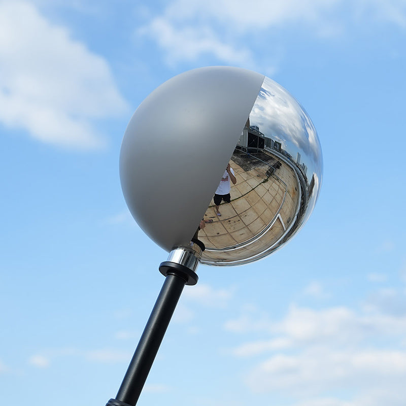 vfx ball 2Ocm half mirror half grey ball