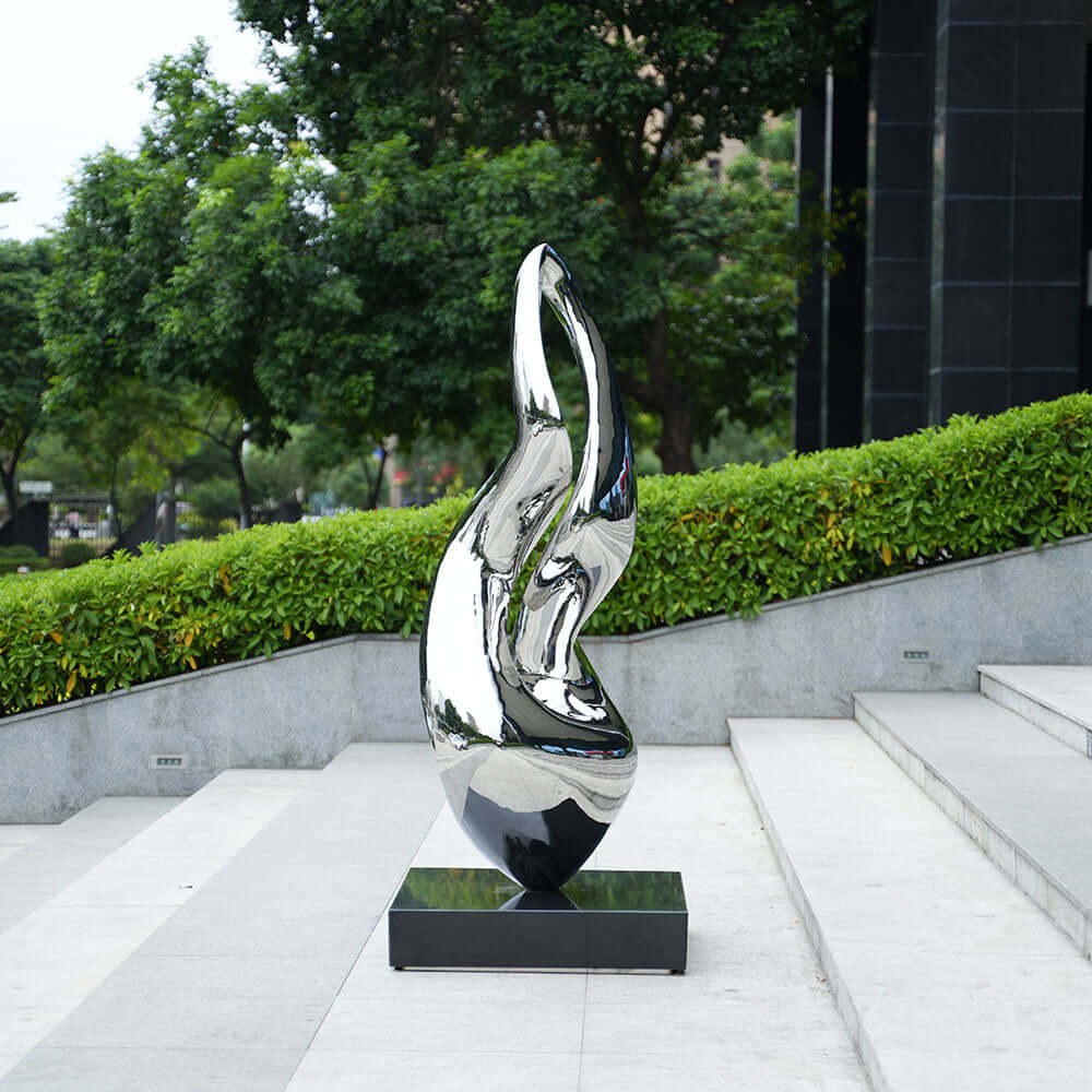 MPSP Outdoor Garden Stainless Steel Abstract Sculpture