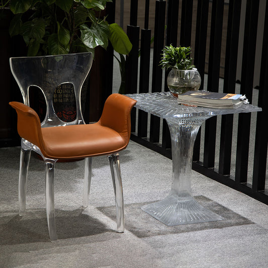 MPSP Transparent chair and table combination Transparent resin furniture