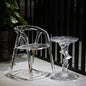 MPSP Artistic transparent chair and twisted table combination