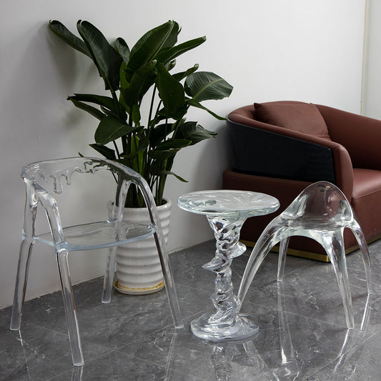 MPSP Creative transparent resin chair modern simple transparent furniture