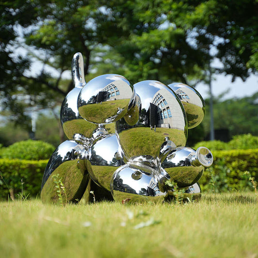 MPSP Mirrored Dog Sculpture