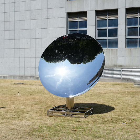 MPSP Outdoor Stainless Steel Concave and Convex Mirror Sculpture